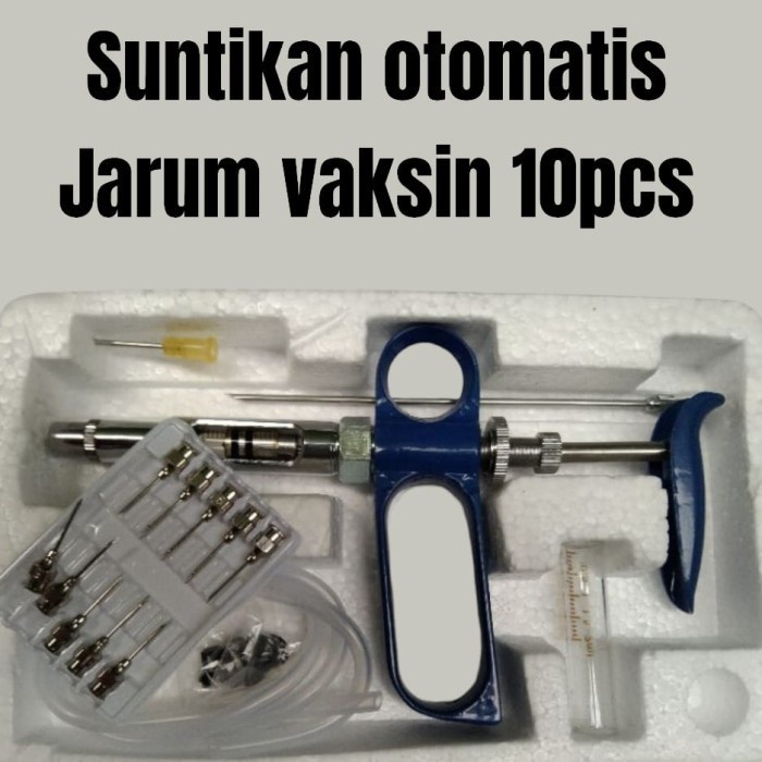 

Suntikan otomatis hewan ayam unggas mirip socorex 10 Jarum - alat ternak perawatan hewan peternakan doc ayam kampung Bangkok sapi kambing - dokter hewan - bisa grosir