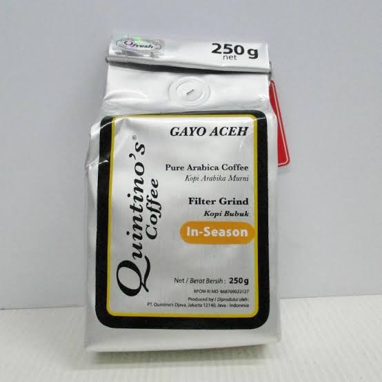 

QUINTINOS COFFEE GAYO ACEH IN-SEASON 250GR