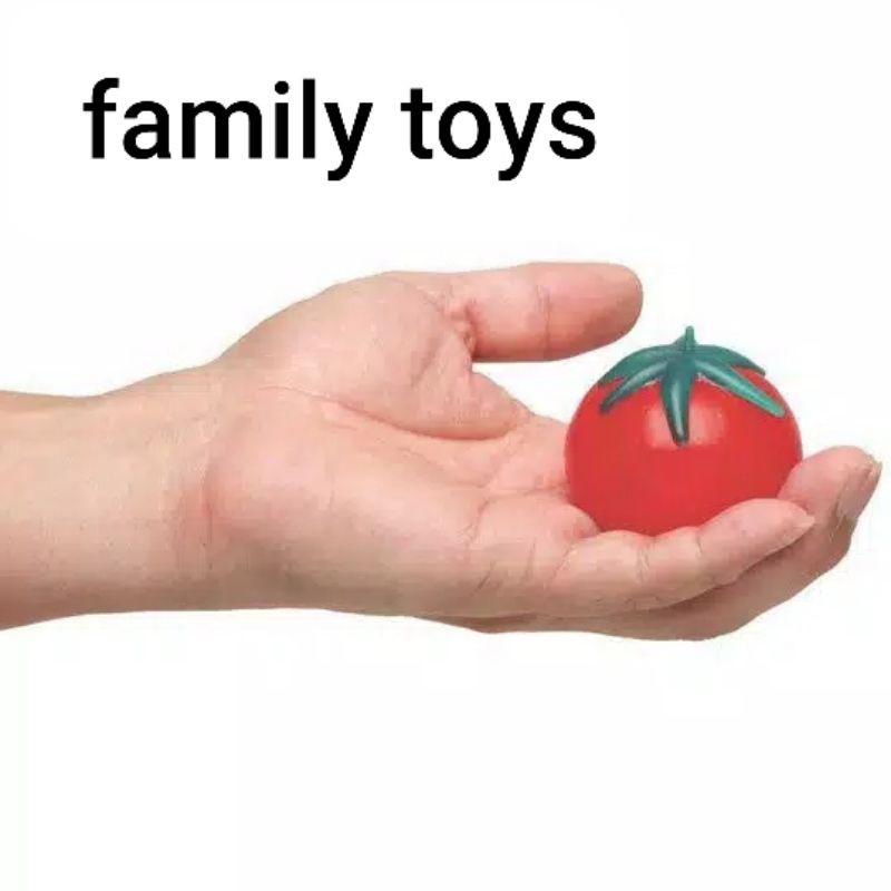 family games Mainan tomat banting lempar pencet squishy tomato anti stress ball toys