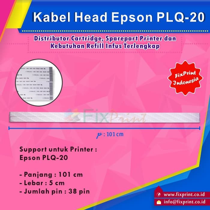 Kabel Head Epson PLQ20 New (1 Pair), Cable Flexible PLQ20