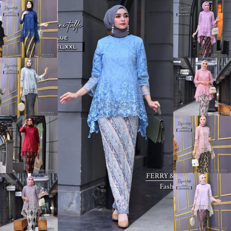 KEBAYA ORIGINAL//KEBAYA MODERN//RINJANI TULLE//Kode FM