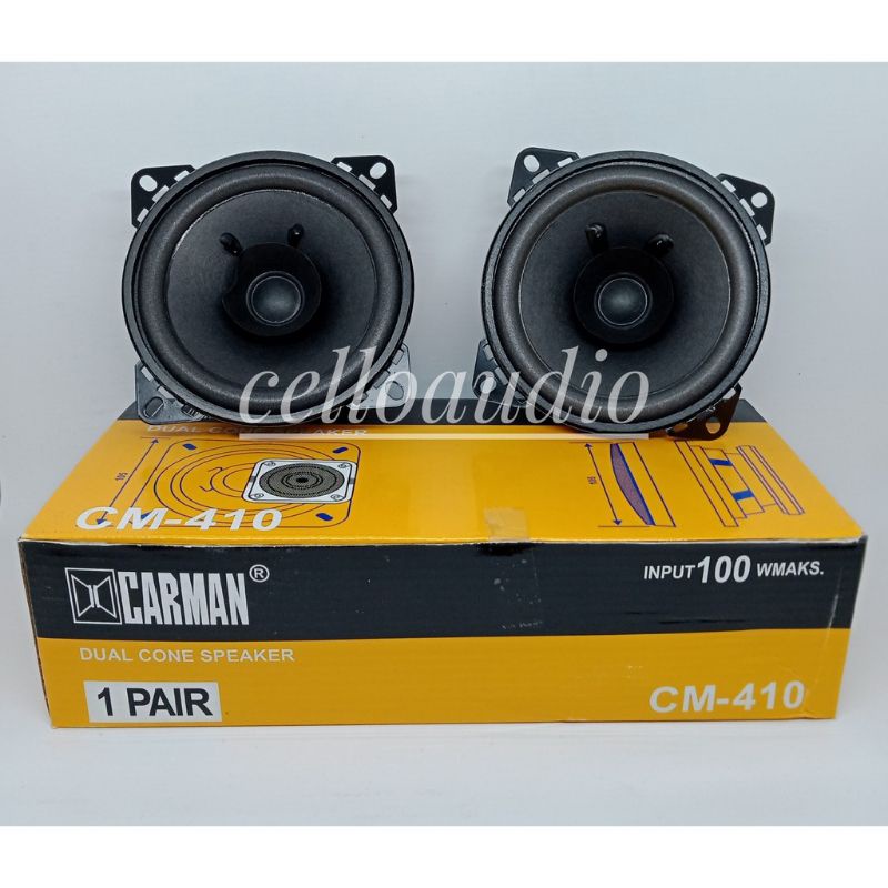 speaker pintu mobil 4 inch coaxial CARMAN CM 410