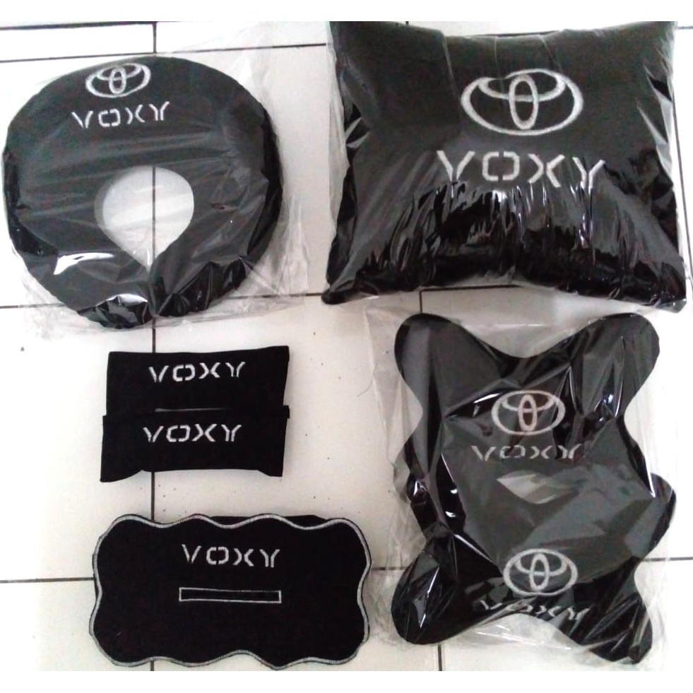 Promo murah Toyota Voxy Bantal Aksesoris Mobil headrest custom 5 in 1