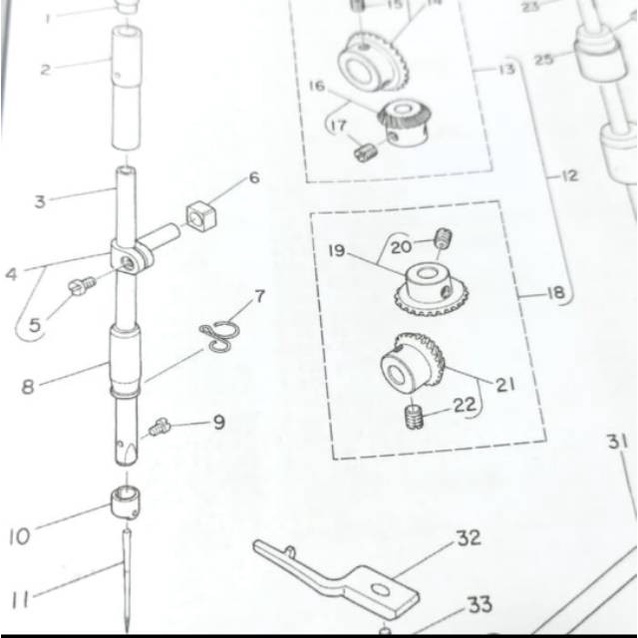 Bushing Tiang Jarum Atas DDL-5530 B1402-552-000-A