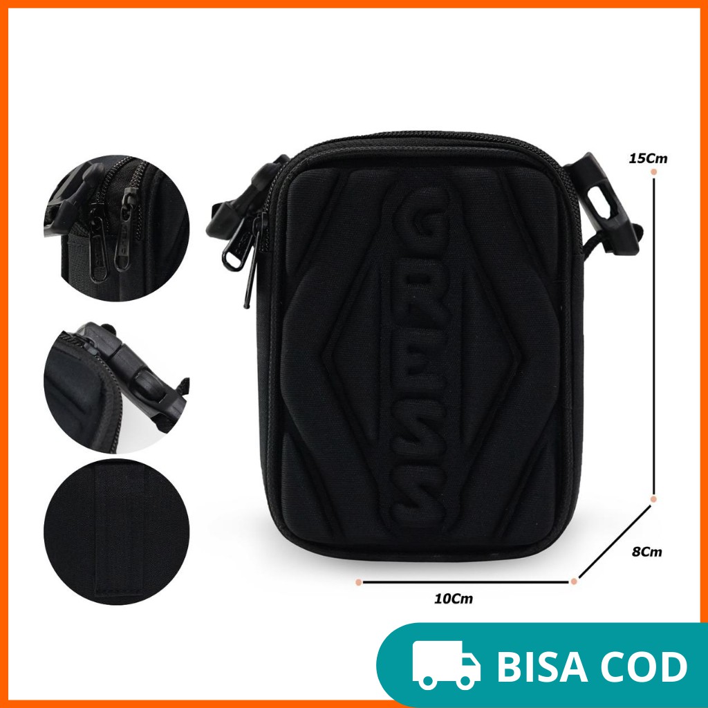 Tas Selempang Slempang Sling Bag Hp Pria Cowok Multifungsi Emboss Distro Gress 14