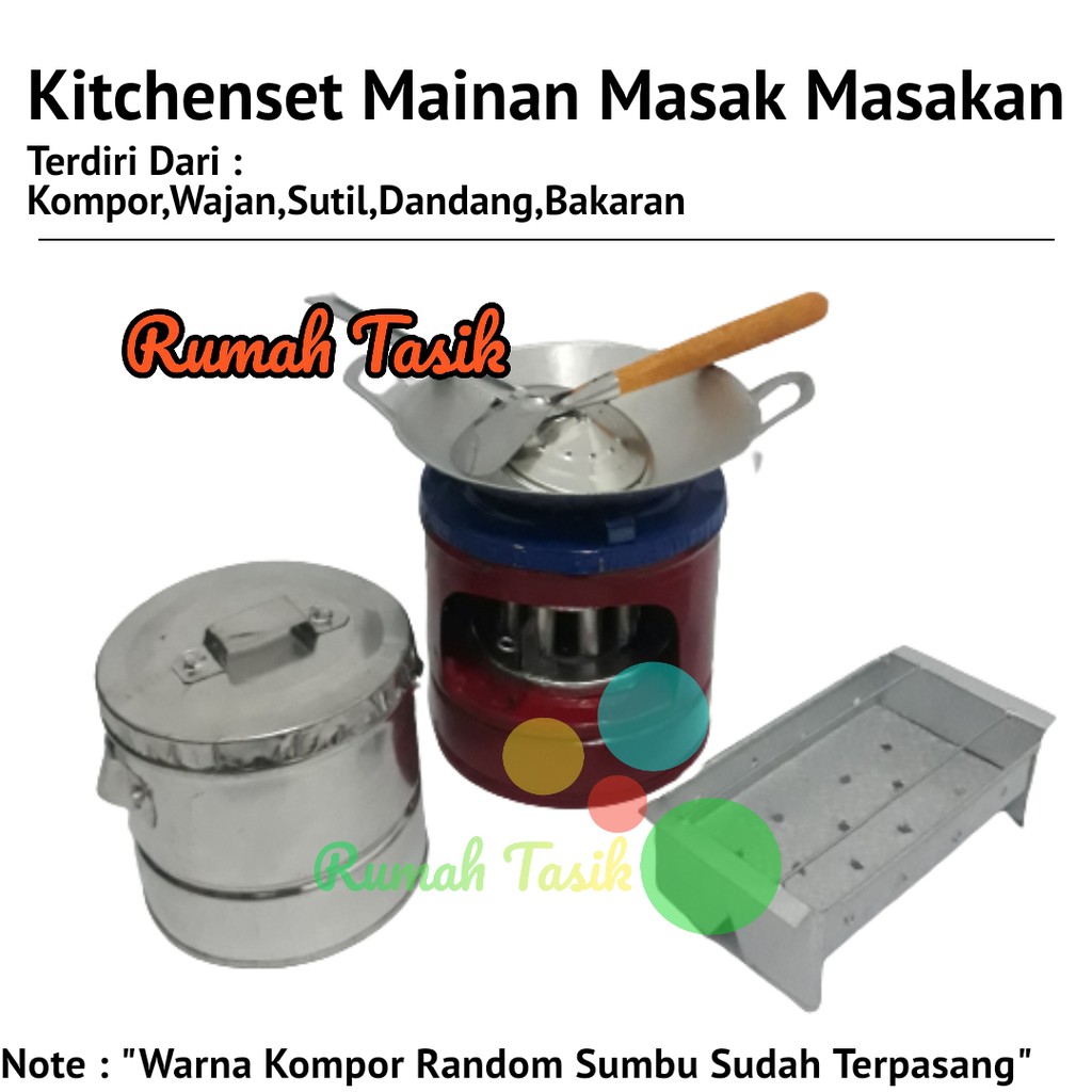 Kitchenset Mainan Masak Masakan Paket Dandang Bakaran Promo Rumah Tasik