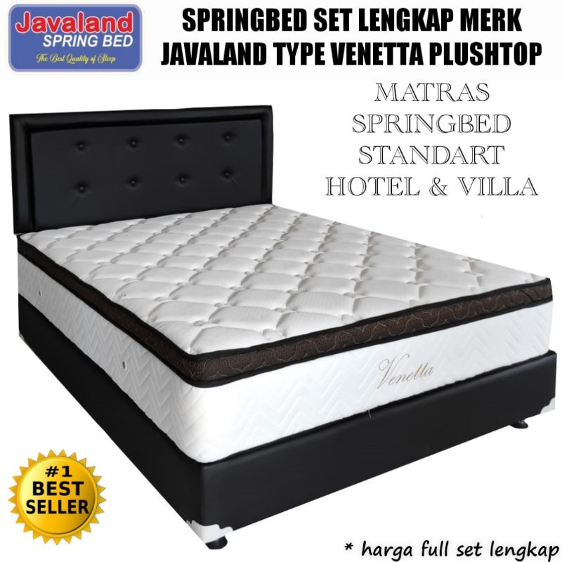 KHUSUS DENPASAR-BALI.Springbel Full set Lengkap (Kasur+Divan+Sandaran)Merk Javaland Type Venetta plu