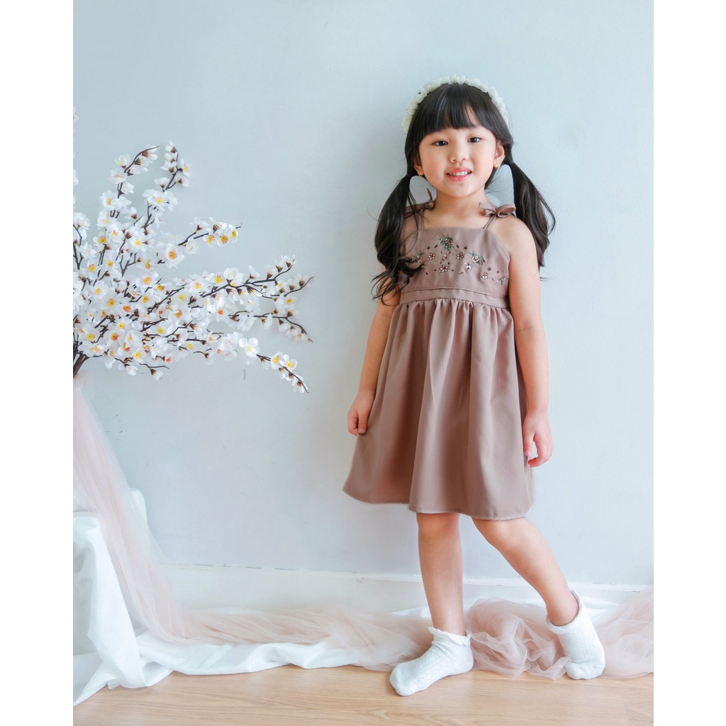 FELYSIA DRESS | Dress Anak | Dress Tunik Anak | Dress Bordir Anak