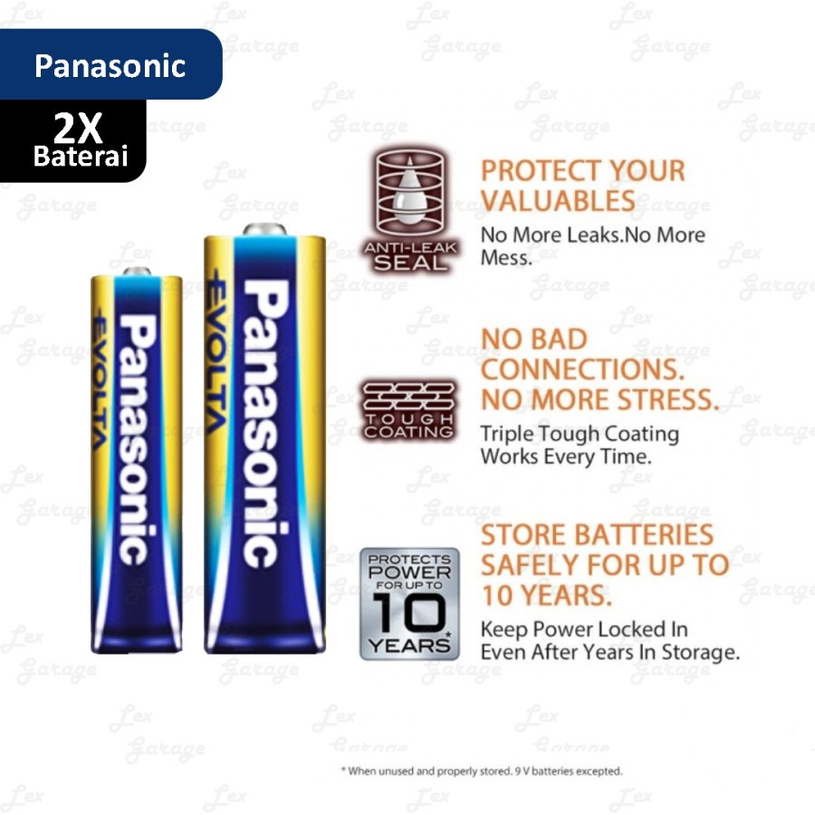 Baterai Batre Alkaline AAA A3 Panasonic Evolta Premium Battery - AAA