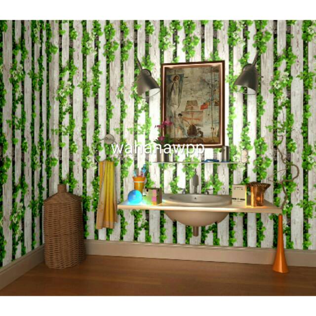 Wallpaper Stiker Kayu Putih Daun 45 cm x 9 mtr