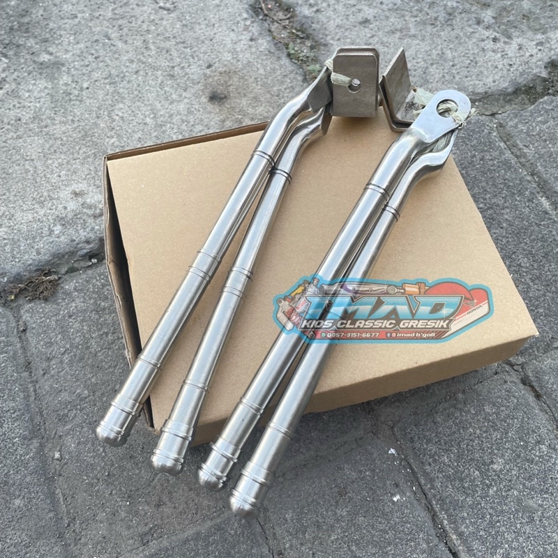 begel behel CB panjang full stenlis set manisan stenlis plenger begel panjang cb stenlis