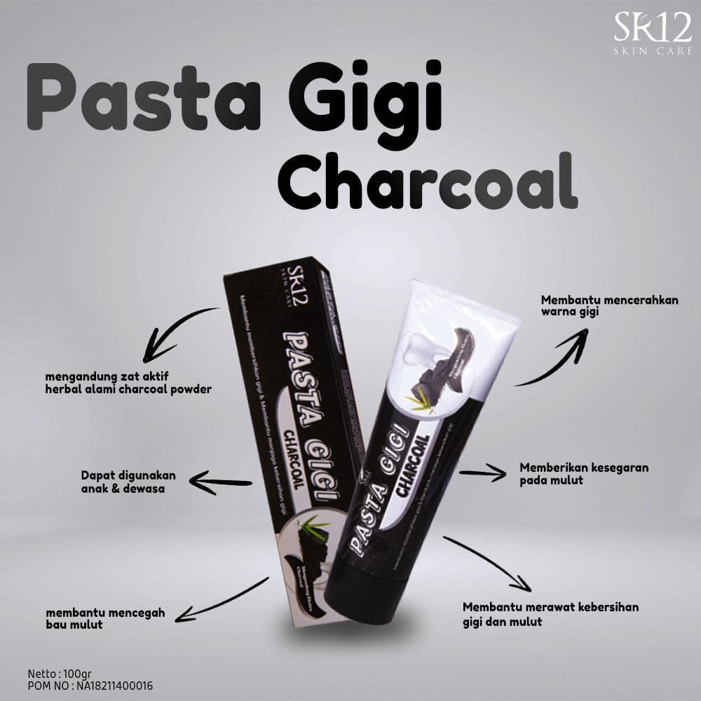 Pasta Gigi Odol Herbal SR12 Charcoal Siwak dan Sirih Pemutih Memutihkan gigi Penghilang Bau Mulut Karang gigi BPOM 100gr 170gr