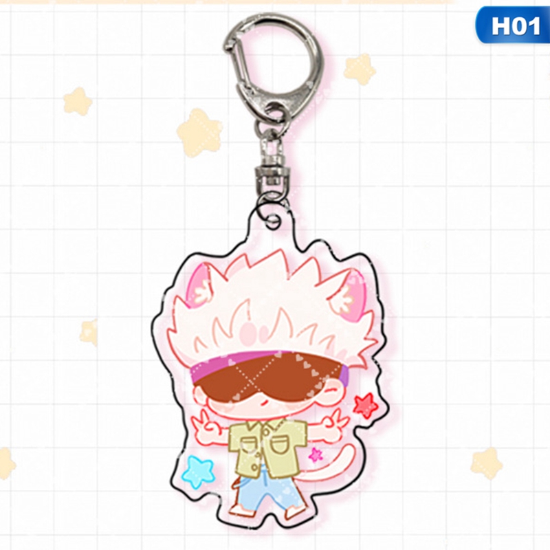 Gantungan Kunci Anime Jujutsu Kaisen Kugisaki Nobara Gojo Satoru Bahan Akrilik