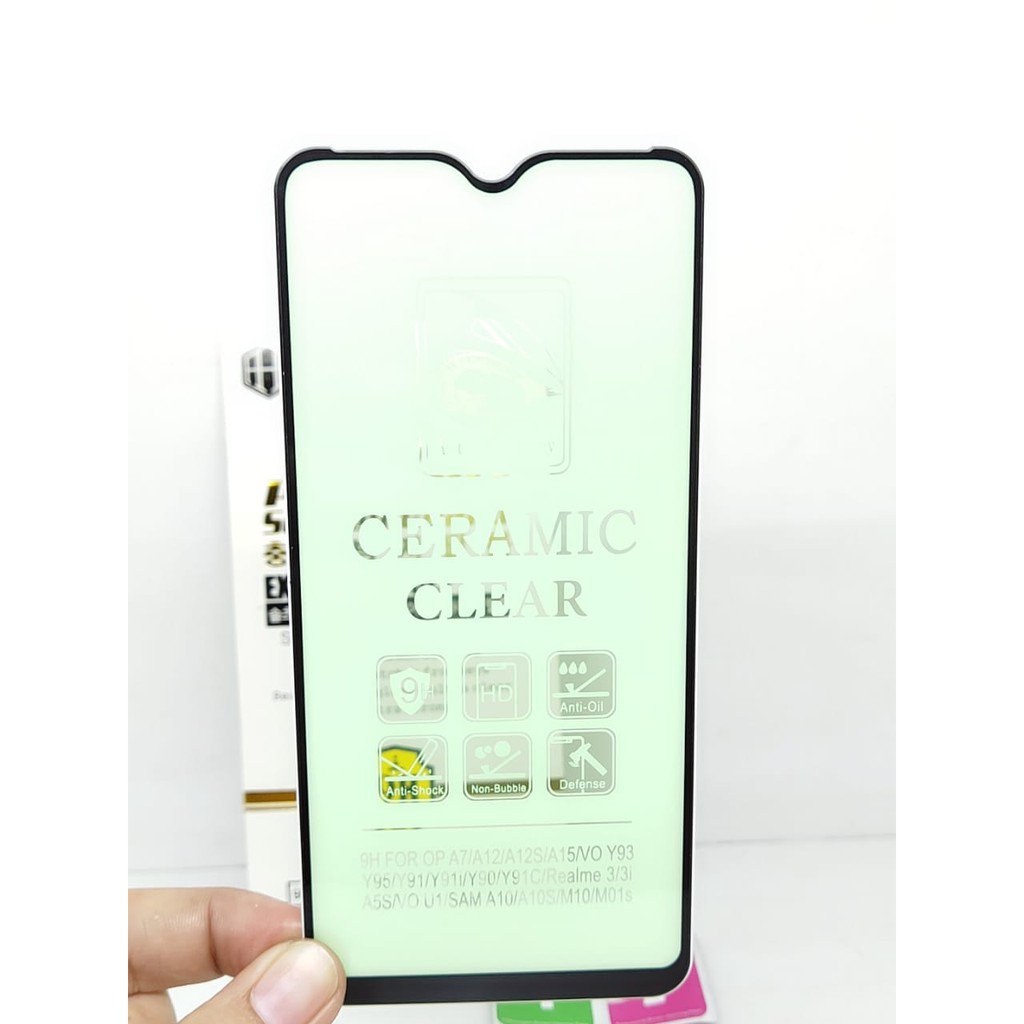 Tempered Glass Ceramic Film Samsung A10 M10 6.2 inchi GREEN LIGHT Anti Radiasi Protection eye