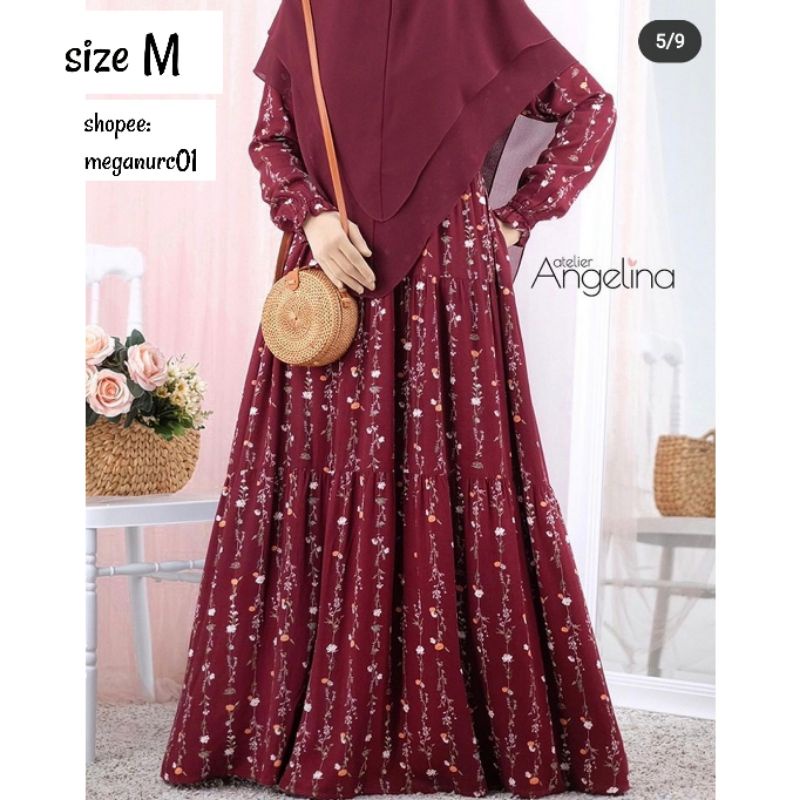 Shallflower Maroon by Atelier Angelina