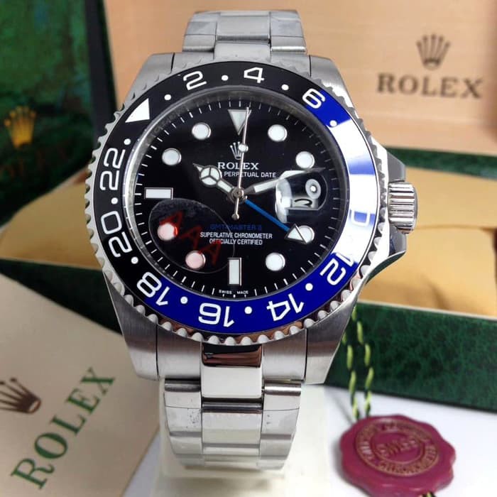 Jam ROLEX GMT 45MM PREMIUM AAA ready rolex submariner deepsea daytona