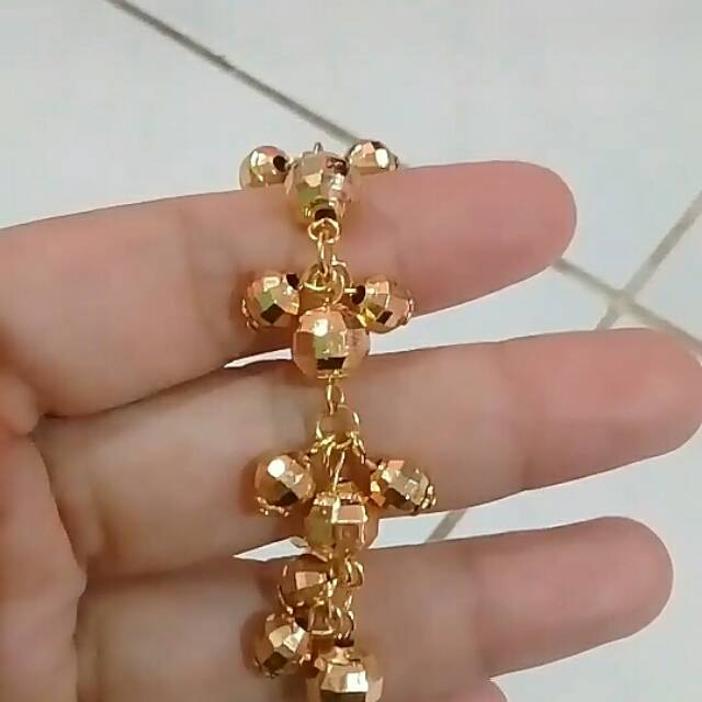 Gelang Rantai Bola-Bola Titanium
