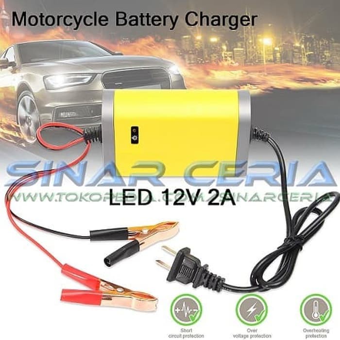 Otomotif - Charger Aki Portable - Aki Mobil Charger Aki Portable Motorcrycle Car Charger Battery Dc