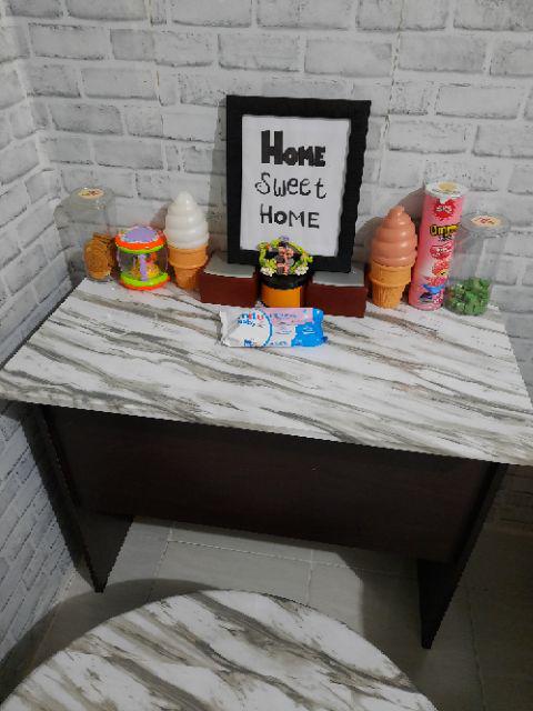 White Marble Premium Glossy Marmer Putih Wallpaper 60cmx5m Meter