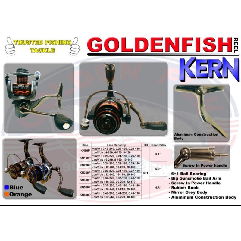 reel goldenfish kern 100,200,300