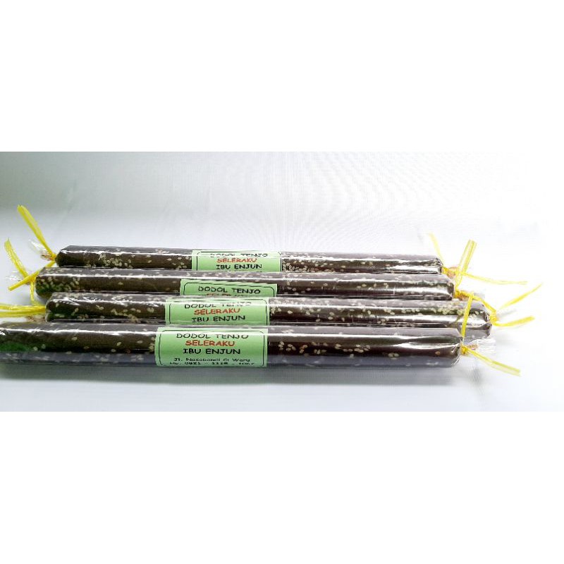 

Dodol tenjo, isi 6 batang ,berat 1kg varian wijen&original