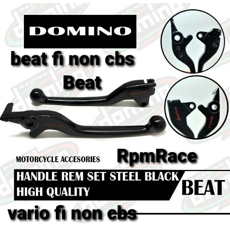 HANDLE REM DOMINO SET KIRI KANAN MODEL STANDAR BEAT BEAT FI NON CBS VARIO FI NON CBS FULL BLACK