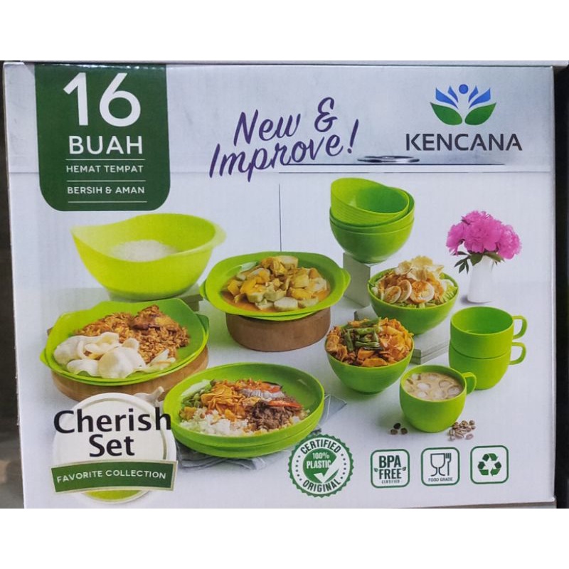 PERALATAN MAKAN SET / CHERISH SET (KENCANA)