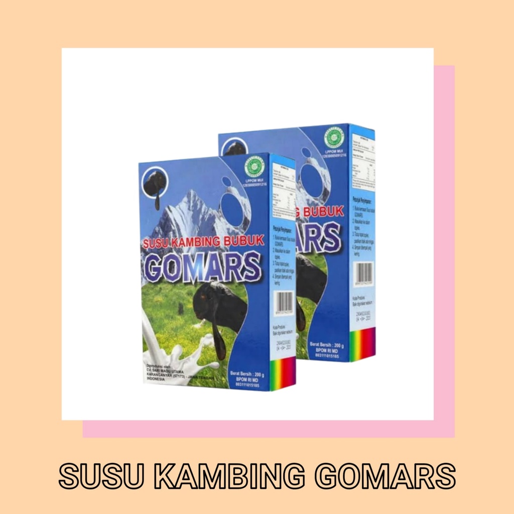 

GOMARS - Susu Kambing Etawa - Gomars Susu Kambing Etawa Bubuk ASLI ORIGINAL 200gr