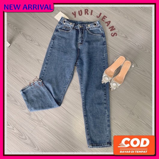 Celana Jeans Sobek Wanita Tidak Tembus Bawahan Rawis Celana Panjang Jins Wanita Ripped Cewek Kekinia