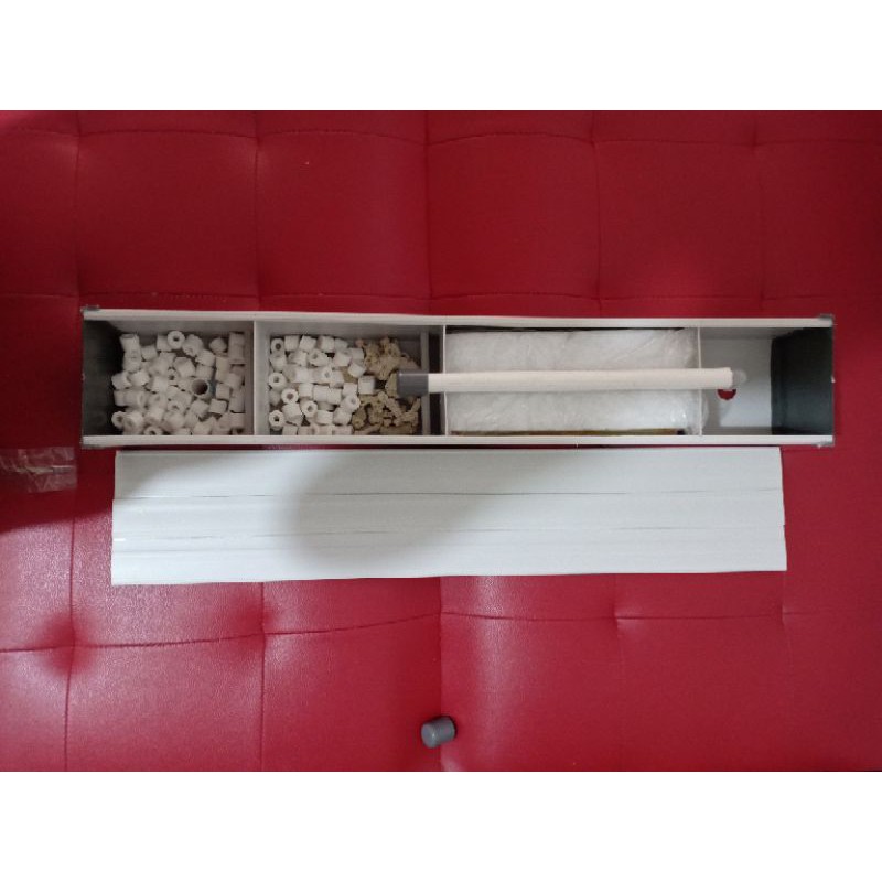 filter talang aquarium ukuran 80cm lengkap(media + tutup)