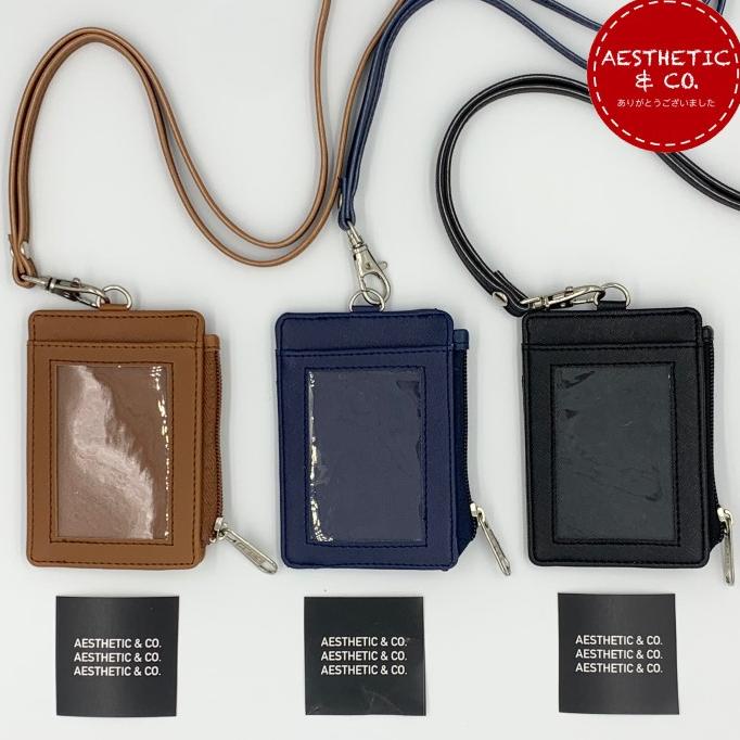 

BISA BAYAR DITEMPAT Lanyard ID Card Name Tag Resleting Card Holder Kulit - Premium V.02 TERJAMIN Kode 946
