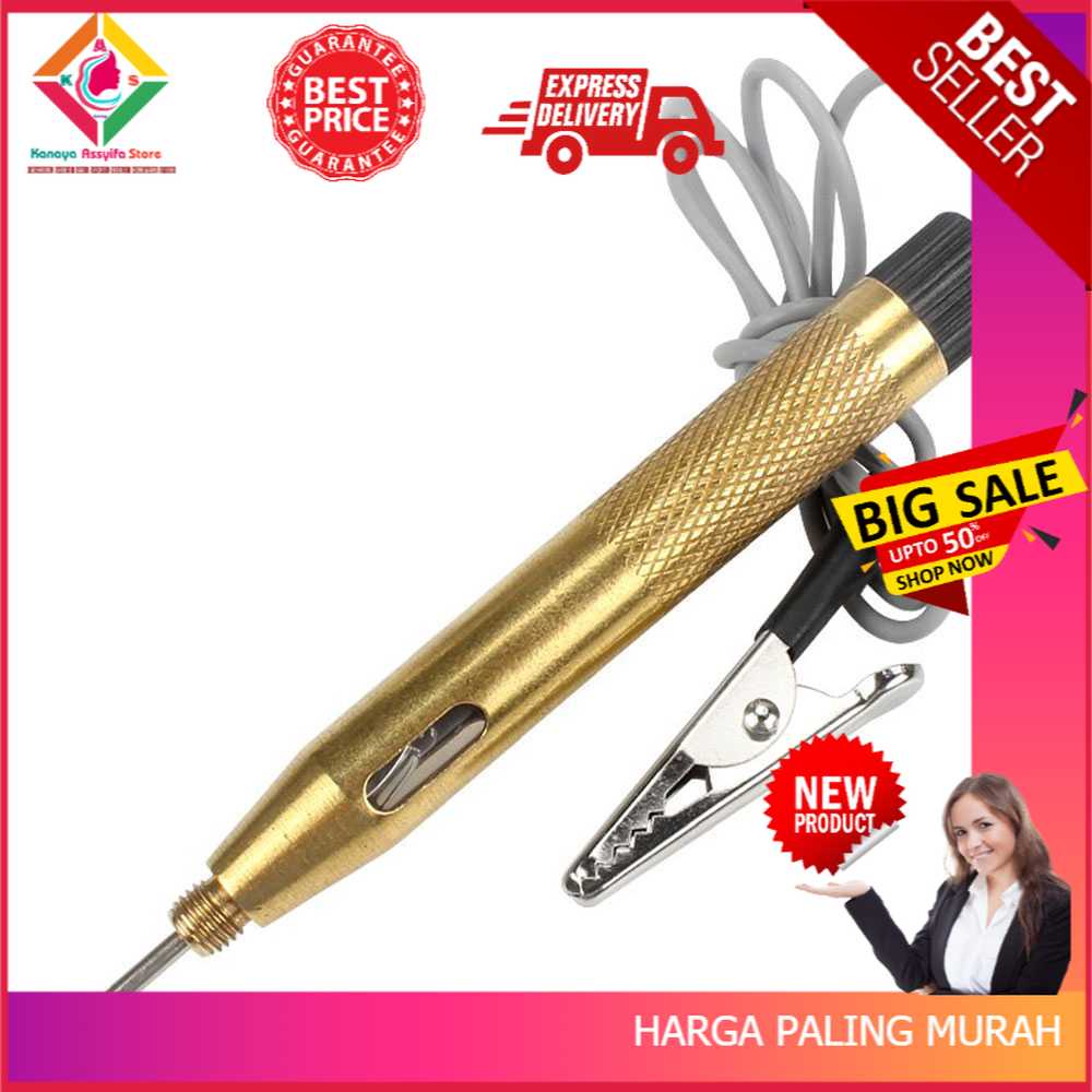 RHCARTOOL Test Pen Deteksi Arus Listrik Spark DC 6V-24V - ET610