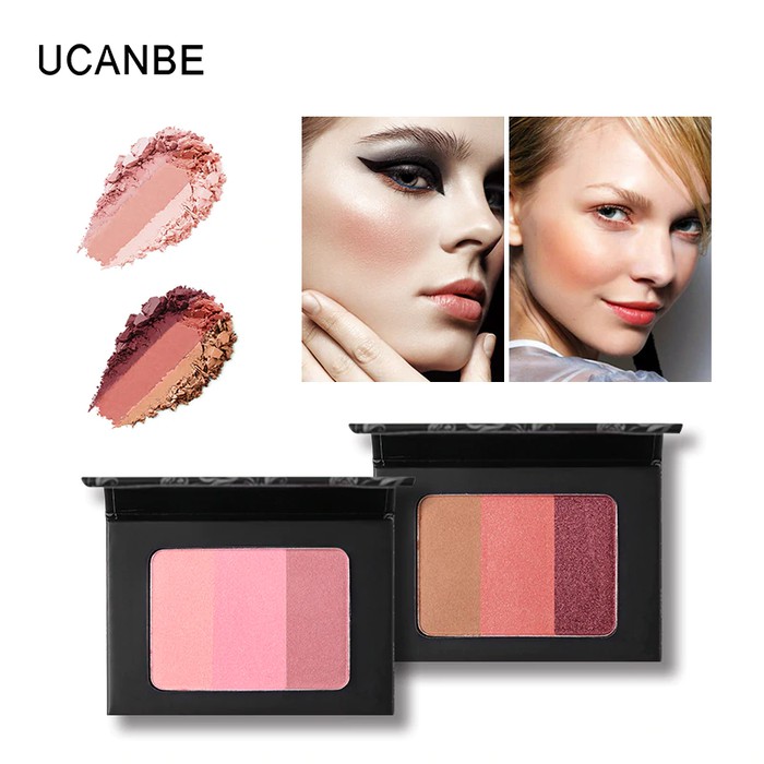 UCANBE 3-in-1 Warm Eyeshadow / Blush Palette - Tujuh