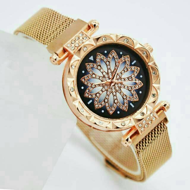 Jam Tangan Wanita OEM Diamond Strap Magnetik READY 5 VARIAN WARNA