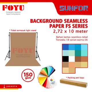 Background Paper Kertas Polos Seamless Sunfor Uk. 2.7x10 M FS Series A