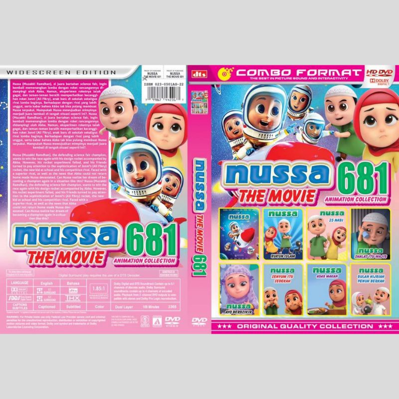 Kaset Koleksi Film Kartun Anak Nussa TheMovie vol 681