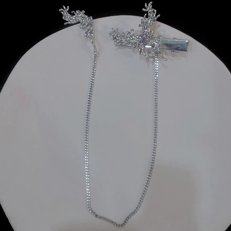 Anting Klip Telinga Wanita Model Jepang + Korea butterfly Rumbai Bahan metal