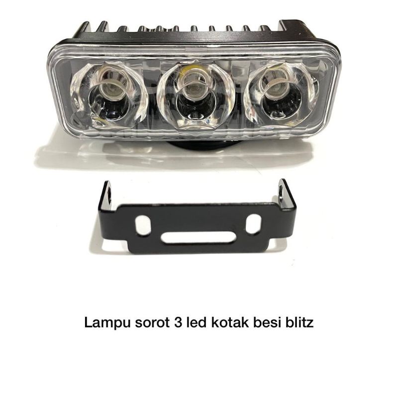 lampu sorot led kotak RTD 3 mata