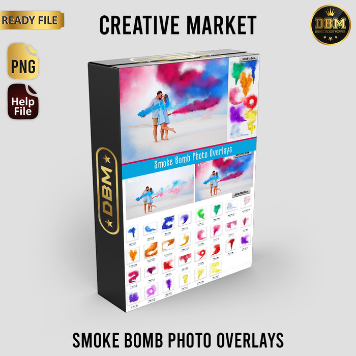 Smoke Bomb Photo Overlays - JPEG Ultra HD