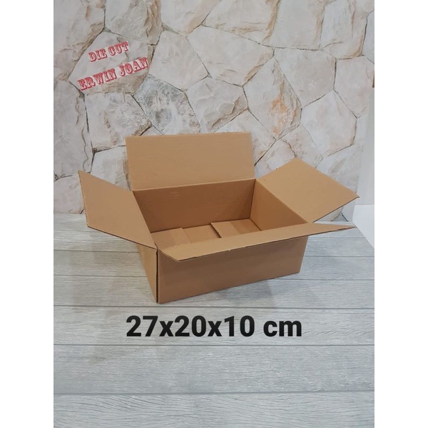 

Kardus / Box / uk. 27x20x10 cm / Karton packing polos baru ST