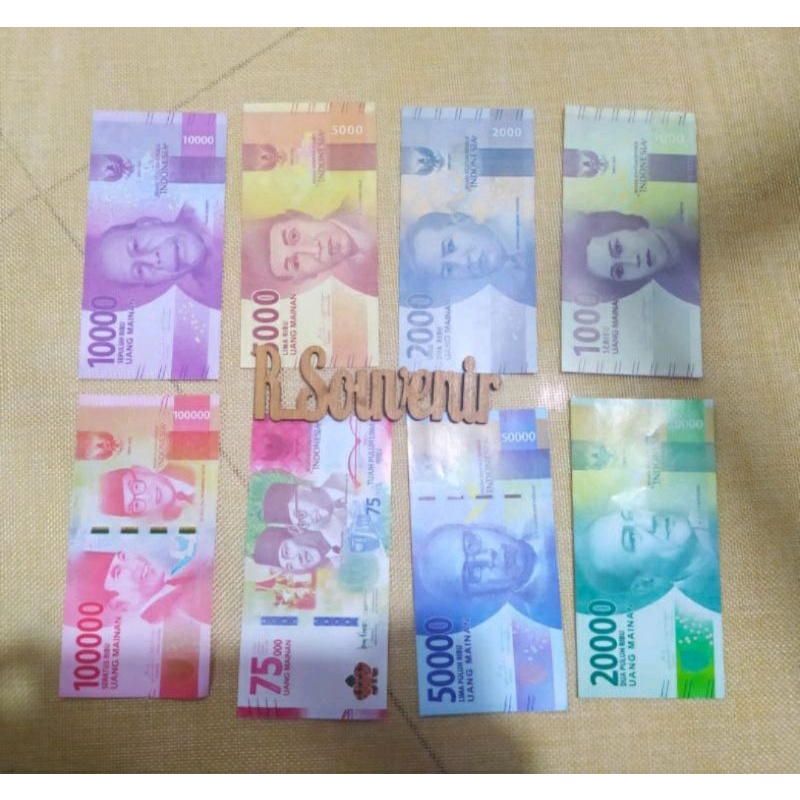 (isi 10 lembar)(BACA KETENTUAN TOKO)BAHAN MAHAR-Uang mainan isi 10 LEMBAR/bahan mahar/uangmahar