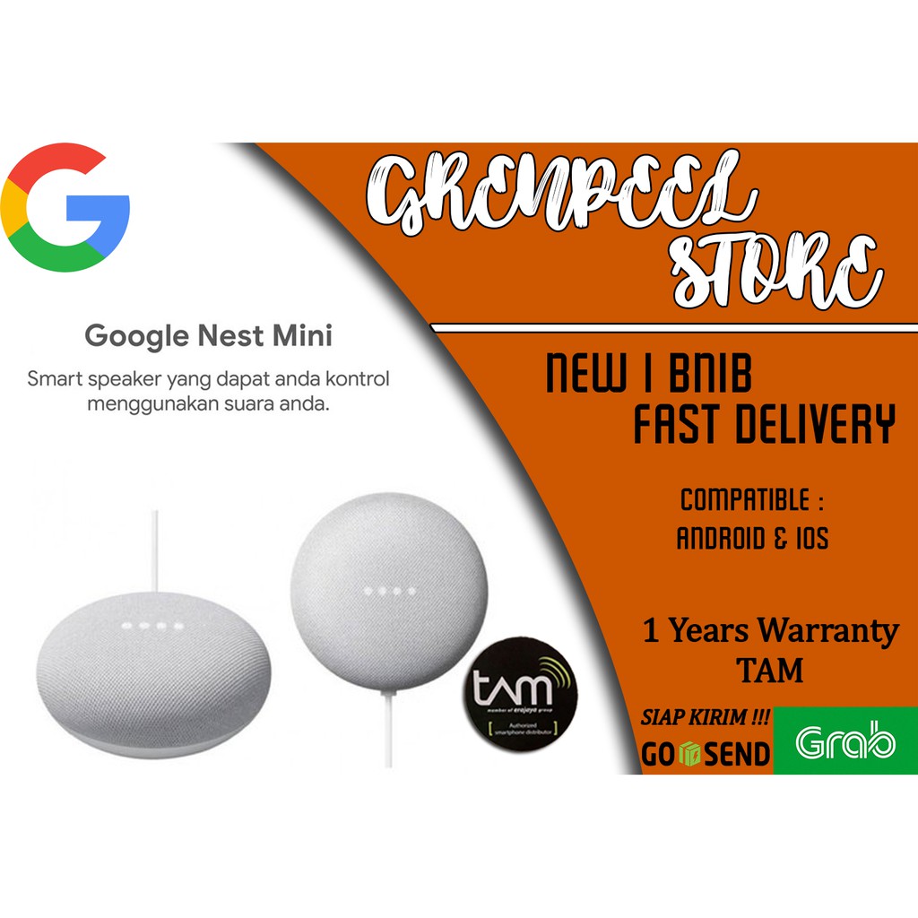 Jual GOOGLE NEST MINI 2020 GOOGLE H2C NEST MINI 2ND GEN CHALK