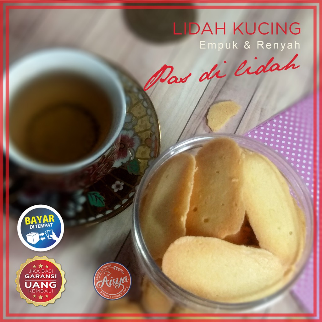 

COD | Kue Kering Lidah Kucing Butter Wisman Renyah / Kue Lebaran Murah