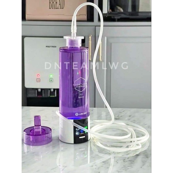 BOTOL HYDROGEN FONTAINE PEM 2 IN 1 ( MINUM AIR HYDROGEN DAN INHALASI GAS HYDROGEN)