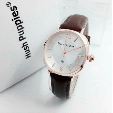 BAJ JAM TANGAN WANITA HUSH PUPPIES SEGI // 8 WARNA // JF023  (BOX HP)