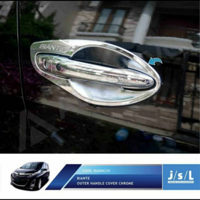 Outer mangkok Mazda Biante chrome jsl