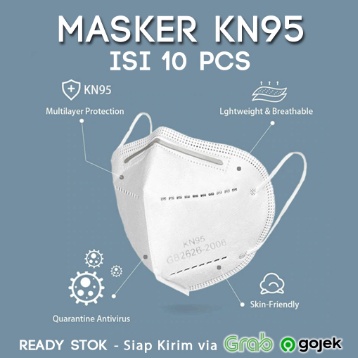 Masker KN95 Mediocare 18026 5 Ply Karbon Aktif Filter 95% Masker Polusi Debu Asap Kendaraan Isi 10 P