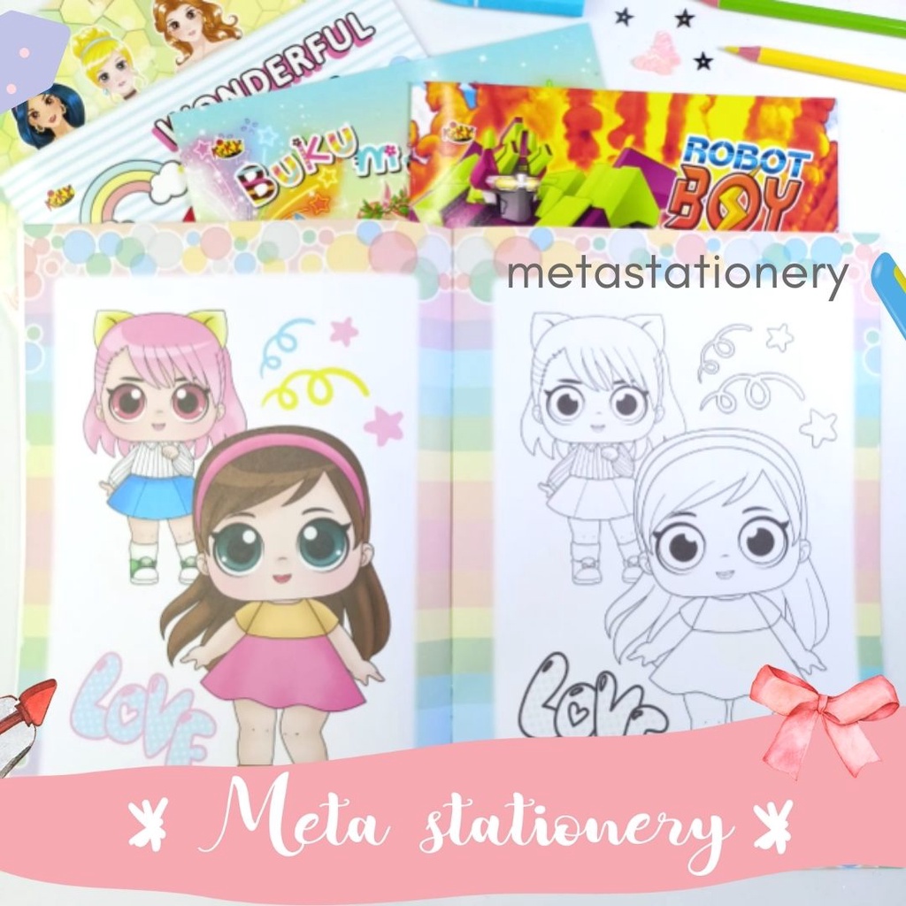 Coloring Book / Buku Mewarnai Kiky Besar 4D