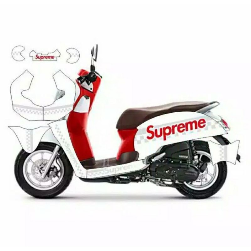 stiker decal full body honda scoopy Supreme