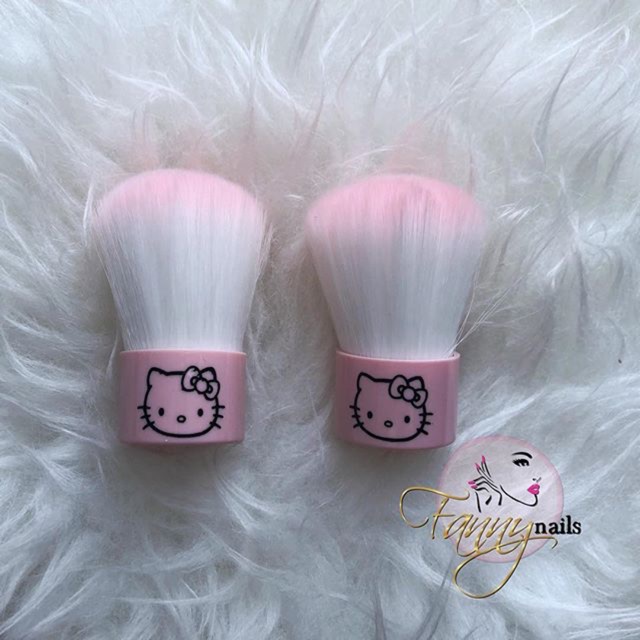 Dust brush hellokitty / kuas debu nailart pink nail art brush